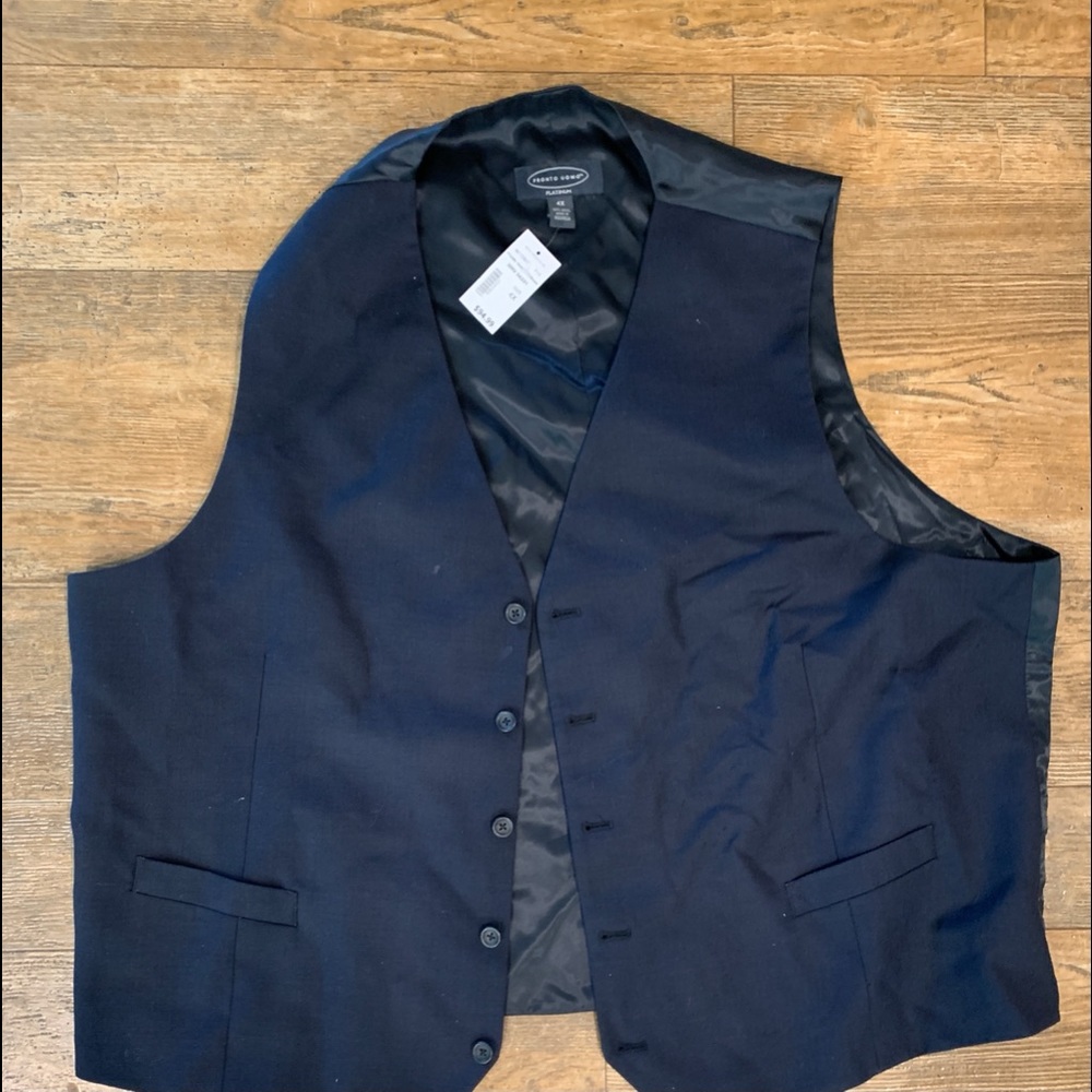 4XL XXXL Vest Navy Blue Men’s Warehouse NWT